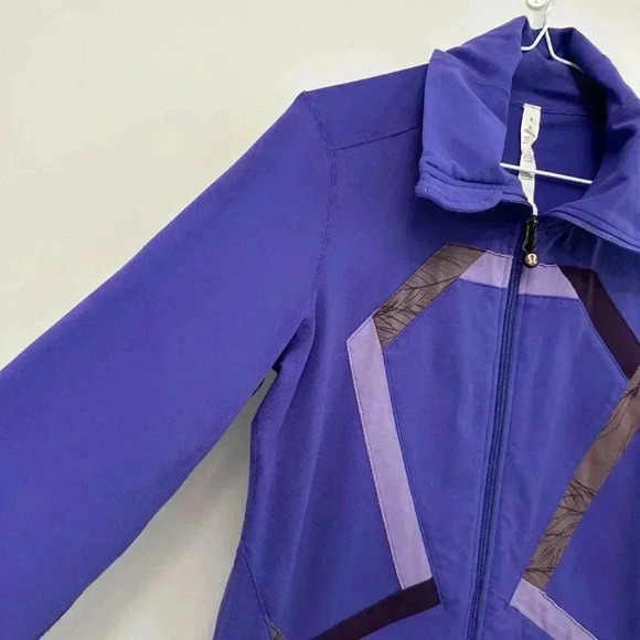 Lululemon Origami Stride Full Zip Jacket Purple Women's  Size 8 - Picture 4 of 14